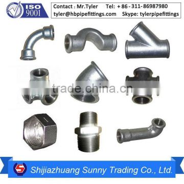 Factory Supply 150lbs Malleable Iron GI pipe and fitting