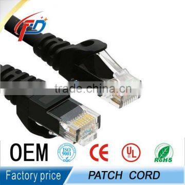 Best quality cca patch cord with rj45 plug 3m cat6 cable