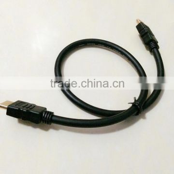 Gold plated copper clad steel conductor 5.5mm jacket OD hdmi cable oem from professional Manufacturer