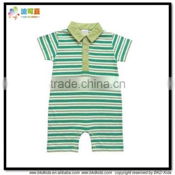 BKD high quality baby boys clothes polo boys rompers with brand