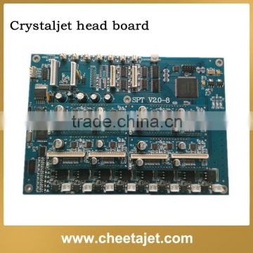 Best price SPT V2.0-8 head board for crystaljet large format solvent printers