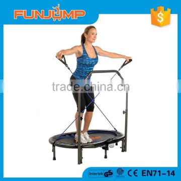 Funjump 36inch foldable mini trampoline with handle bar/fitness trampoline