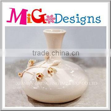 wedding decor gift handmade cratft white porcelain flower vase