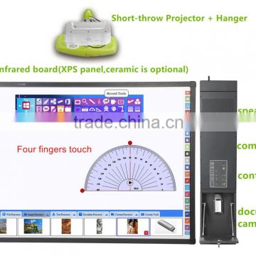 High definition 78-120 inch multi-touch smart board interactive whiteboard