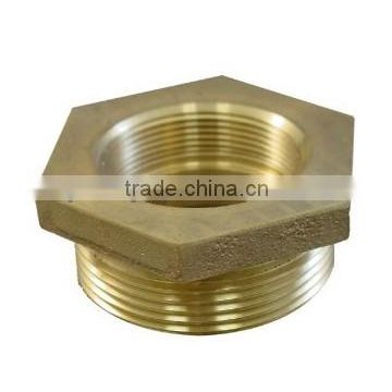 2" NPT Female to 1-1/2" NH Male Brass Fire Hose Adapter,Nipple