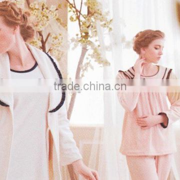 fashionable western Sexy luxury authentic comfortable winter for 100% women pajamas high quality