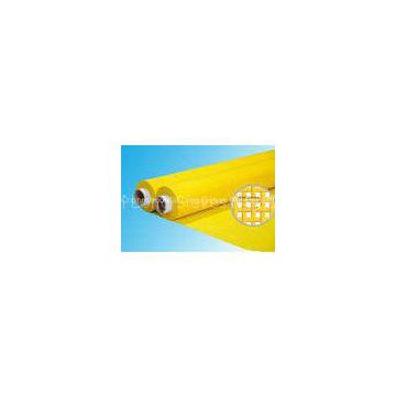 Yellow 80 32T Monofilament Polyester Mesh For Screen Printing , Low Elongation