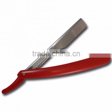 Simple Red handle Metal straight Razor