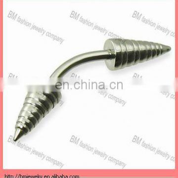 Fashion unique tower shaped spike eyebrow ring body piercing jewelry