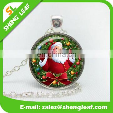 Hot Sale Amazon Crystal Santa Claus Christmas gifts retro gem necklace sweater chain accessories for wholesale