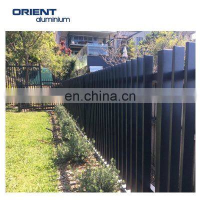 Easy Assembly Decorative Aluminum Metal Vertical Blade Slat Fence