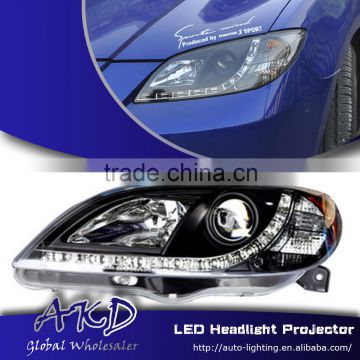 AKD Car Styling for Mazda 3 LED Headlights B-Type 2004-2012 Mazda3 LED Head Lamp Projector Bi Xenon Hid H7