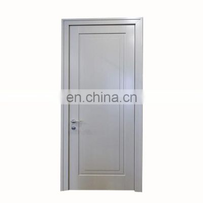 USA white solid wood modern flush door sale office hotel bathroom rooms prehung interior shaker doors