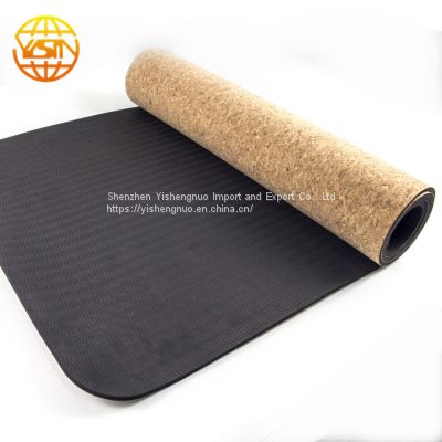 Non-Slip Cork best tpe yoga mat Home Gym Yoga Fitness Exercise Mat