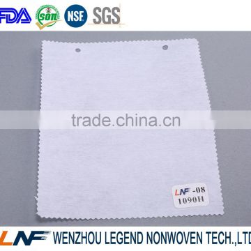 100% polyester chemical bonding nonwoven interlining embroidery backing paper 1090H