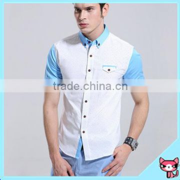 Two color style summer man shirt design