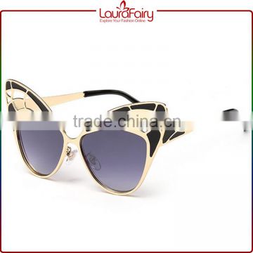 Laura Fairy High Quality Alibaba Promotion Animal Shaped Women Sexy Metal Sunglasses                        
                                                Quality Choice
