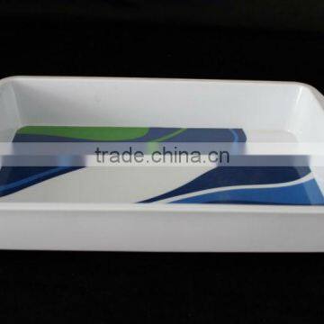 13.2 inch square melamine tray