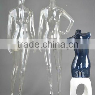 Transparent plastic polycarbonate mannequin