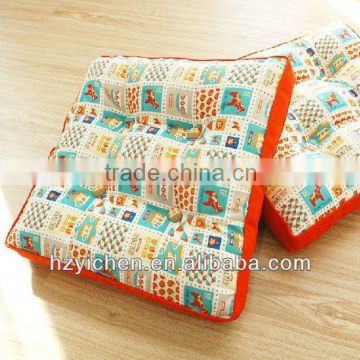 Square Chair pad/ Colorful design box cushion/ tatami