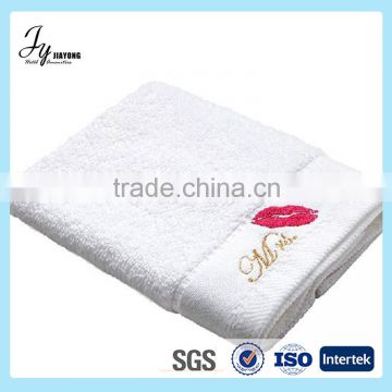 custom logo embroidery cotton towels