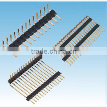 China Suplier 2.00mm Pitch Pin Header Single Row Right Angle Dip type