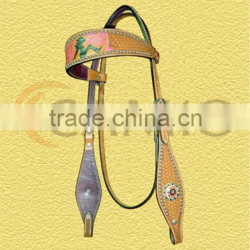 CE-742232 Leather Western Head stall