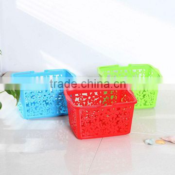 small bathroom plastic storage baskets