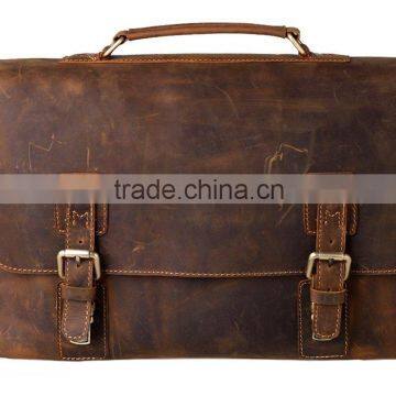 custom genuine leather bag,men's briefcase laptop bag,fashion cattlehide men's bag