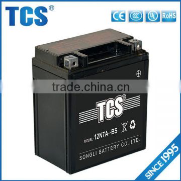 Manufactory best prices 12v 7ah electric motorcycle battery for motorcycle