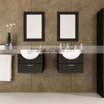 small two-type solid wood bathroom vanity