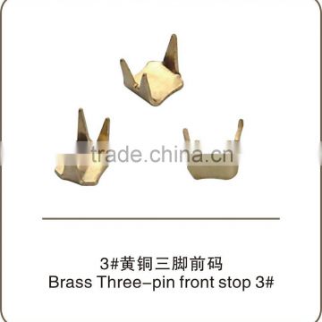 Brass Three-jaw Top stopper NO.3 zipper garment accessories