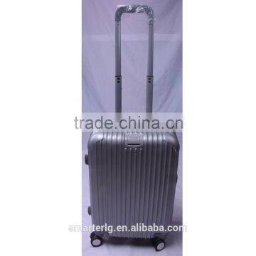 20inch silver PC zip frame trave trolley luggage