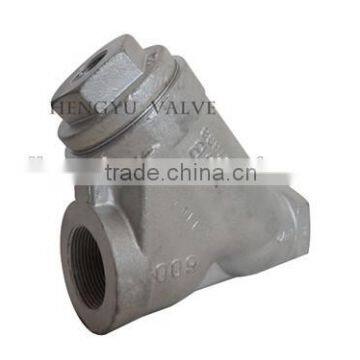 cast iron/ductile iron y type strainer with flange ends zinc plated