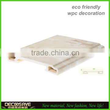 home deco durable quality wpc wood skirting boards