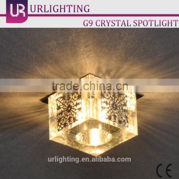 G9 Crystal Down lights/Spotlight Square Lampshade