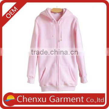 women hoodies 2016 no pockets hoodies 100% cotton plain bulk pink hoodies for women gym hoodie custom sweater printing