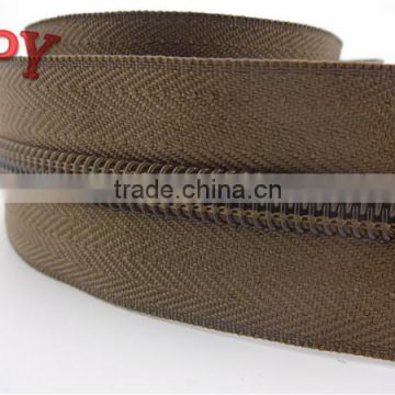 8# nylon zipper long chain/roll, 200yards/roll,width 35mm