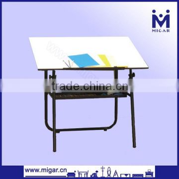 New school Melamine drawing desk with steel tube frame manufacturer