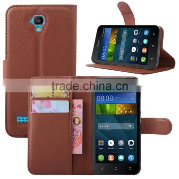 CHEAP COW SKIN TEXTURE Soft Wallet Case Stand PU Leather Case For HUAWEI Y5 Y560 FLIP LEATHER CREDIT CARD CASE