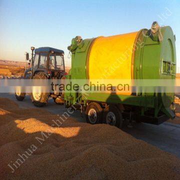 Mobile grain dryer for grain drying