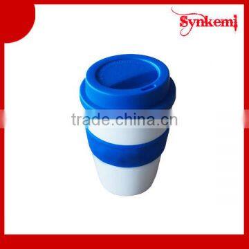 12oz Plastic reusable coffee cup custom