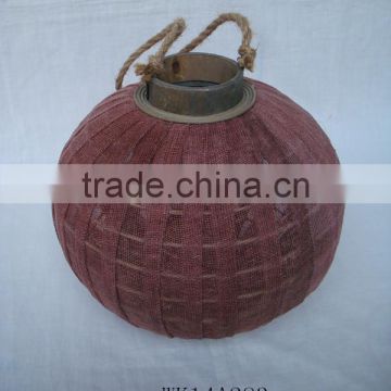New designed bamboo lantern with colorful cloth