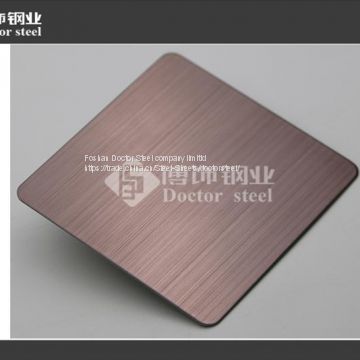 Plating bronze stainless steel plate,plating copper stainless steel sheet