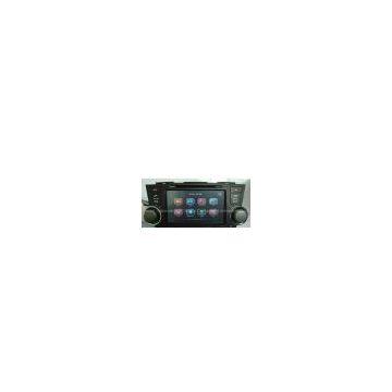 8'' Double Din DVD Player with touch screen, TV,Bluetooth, GPS for option DV8001 SPECIAL MODEL FOR TOYOTA HIGHLANDER