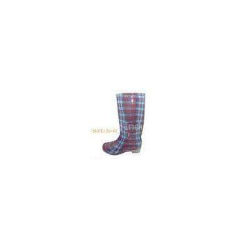Size 38 Womens Rain Boot Upper Transparent PVC , Lining Polyester