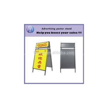 A board folding aluminum pavement sign