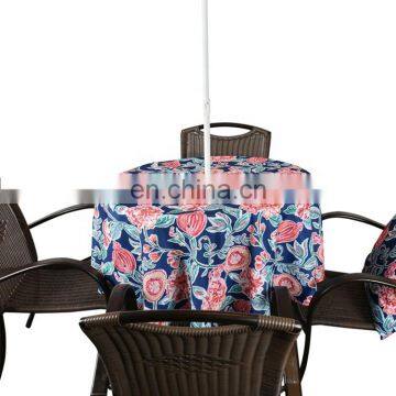 China table cloth factory custom outdoor round table cloth polyester