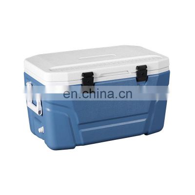 Plastic Ice Box 70L Factory Directly Sales PU Insulated Ice Cooling Ice Chest Cooler Box for Outdoor Camping