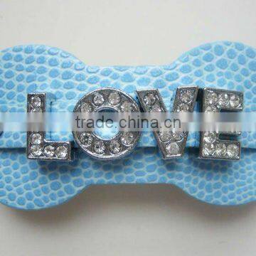 Cute pet hair clip with sliding letter